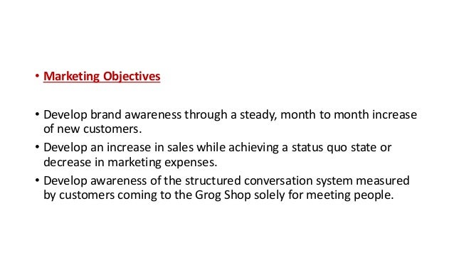 objectives of a cafe business